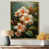 Toile avec cadre flottant or