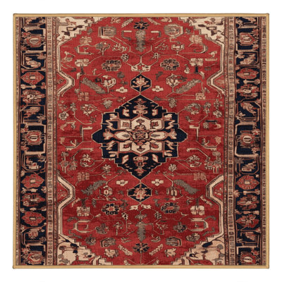 Tapis brun lavable à la machine