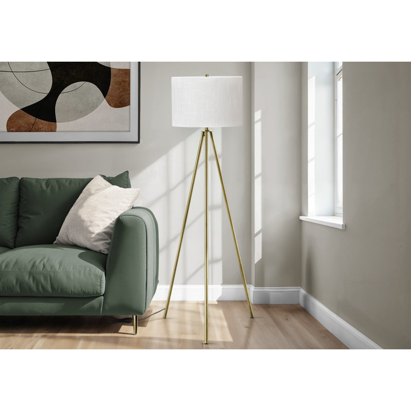 Lighting, 63"H, Floor Lamp, Contemporary, Ivory