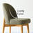 Linen Upholstered Dining Chairs With Solid Wood Legs-980415175