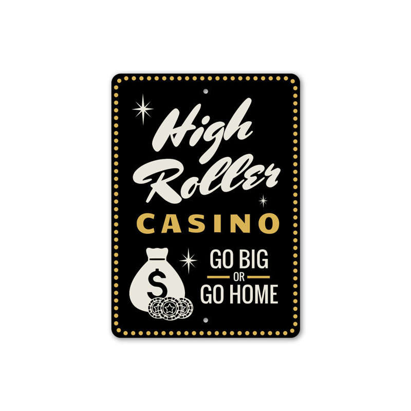 Plaque en aluminium High Roller, H 18 po x l 12 po x P 0,06 po