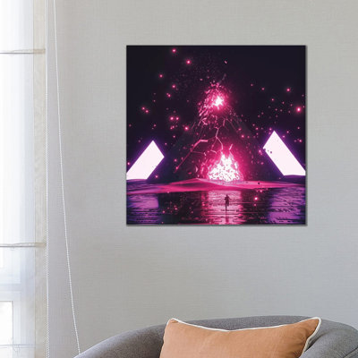 Scatter Brain by Adam Priester - Wrapped Canvas Print