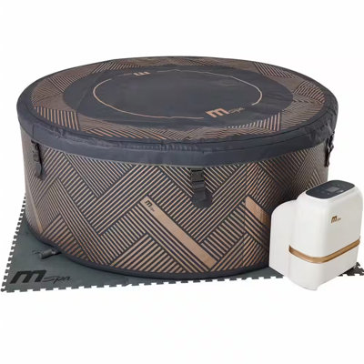 MSPA 120 Volt 6 Person 138 - Jet Vinyl Round Inflatable Hot Tub with Ozonator in Champagne Gold