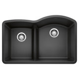 Diamond SILGRANIT 32" L x 21'' W Double Bowl Undermount Kitchen Sink
