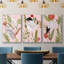 Birds In Motion IV, reproduction sur toile 3 pièces-91887442-91887443