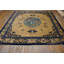 Antique Mongolian Design Chinese Geometric Medallion Hand Knotted Pile Rug