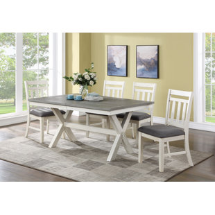 6 - Person Extendable Trestle Dining Set