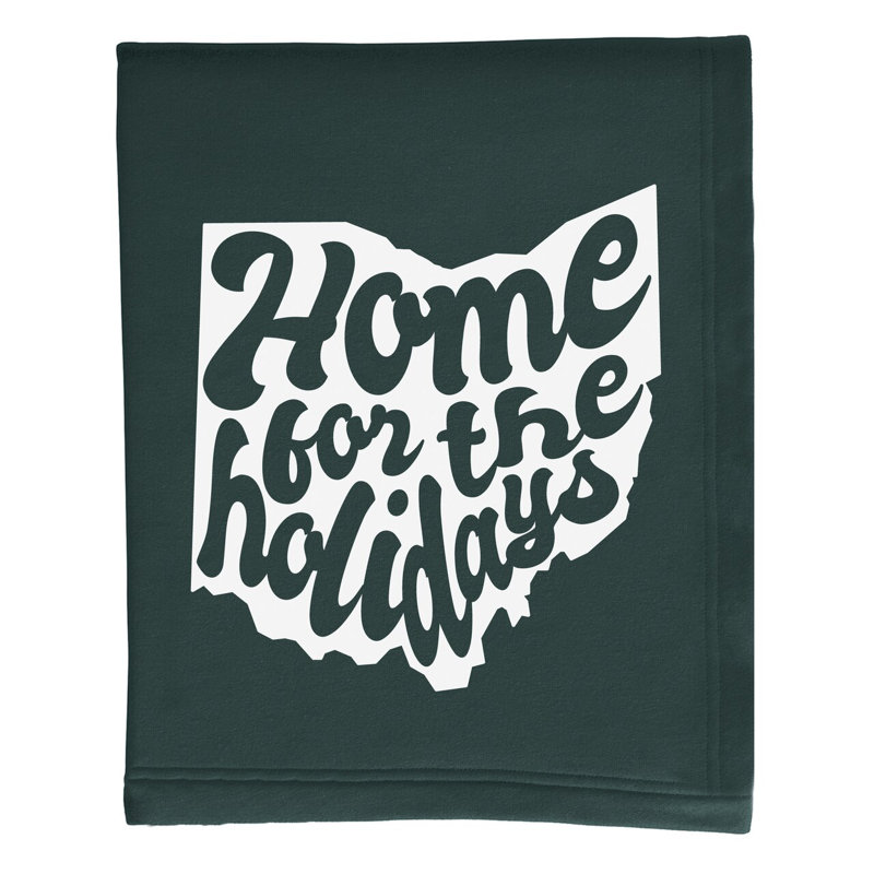 Hand Woven Throw Blanket, Green