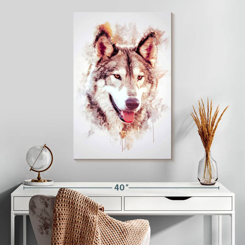 Brampt Wolf's Head, 30" H x 20" W