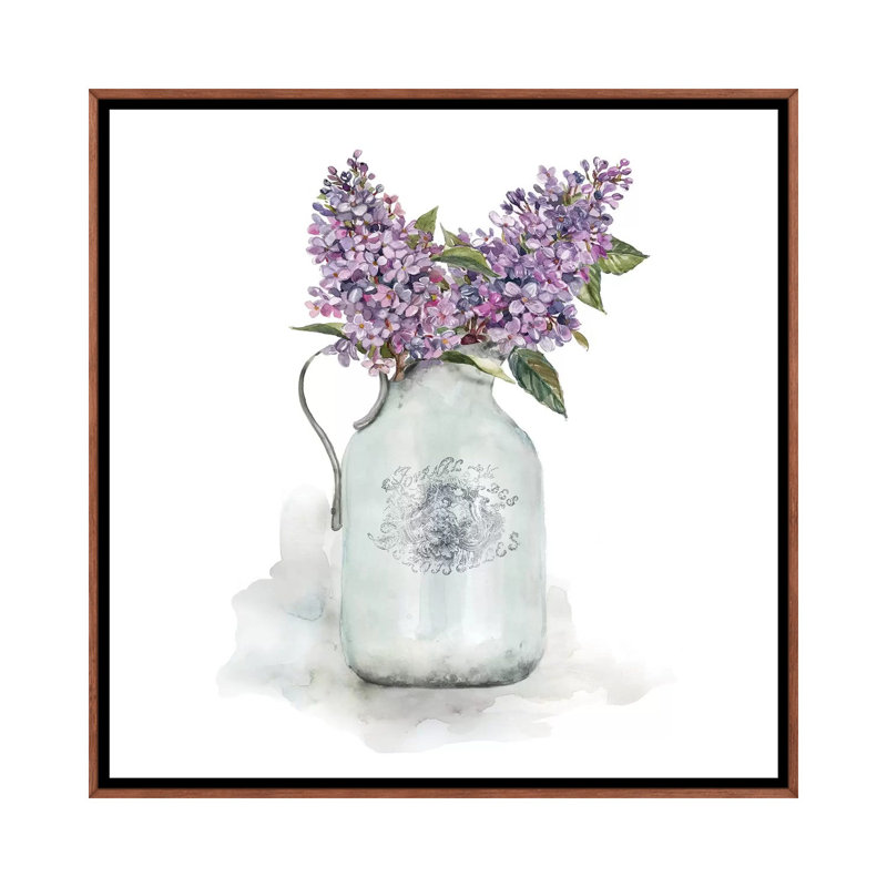 « Français LILACS » par Carol Robinson, reproduction d’art, H 26 po x l 26 po x P 1,5 po, Aucun mat