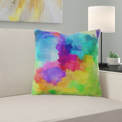 Floral Reversible Throw Pillow