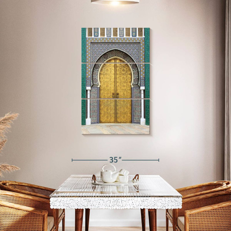 Lilie Royal Palace Doors In Fes, H 45 po x l 28 po