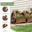 Jardinière en bois pour jardin 2 pièces