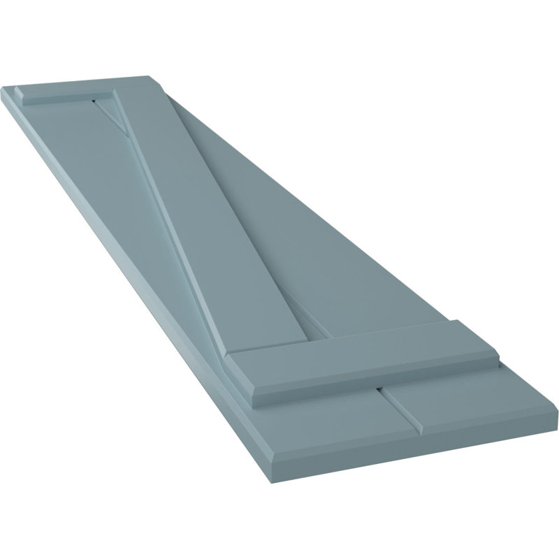 Volets en PVC True Fit, 10.75", Bleu paisible, 39"
