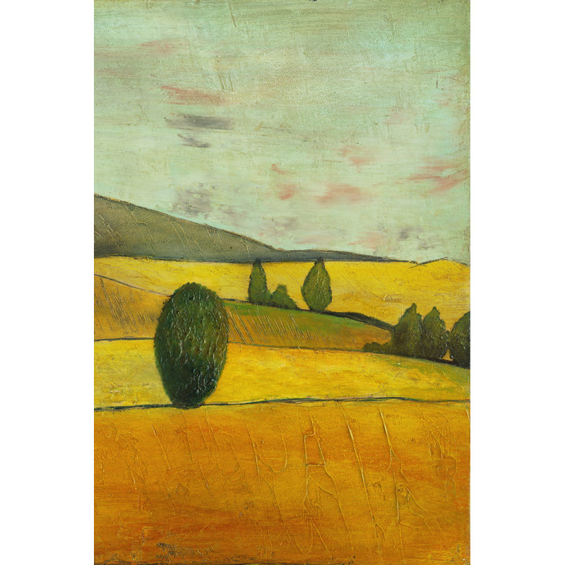 Pastel Hills IV - Wrapped Canvas Painting, 91cm H x 61cm W x 3.8cm D