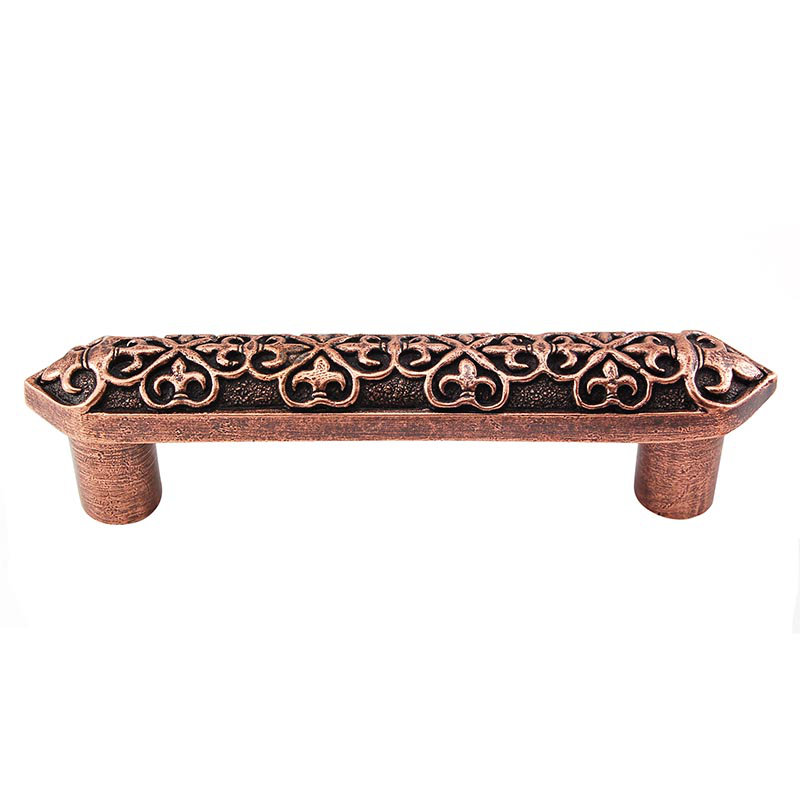 Fleur De Lis Bar / Handle Pull, Antique Copper
