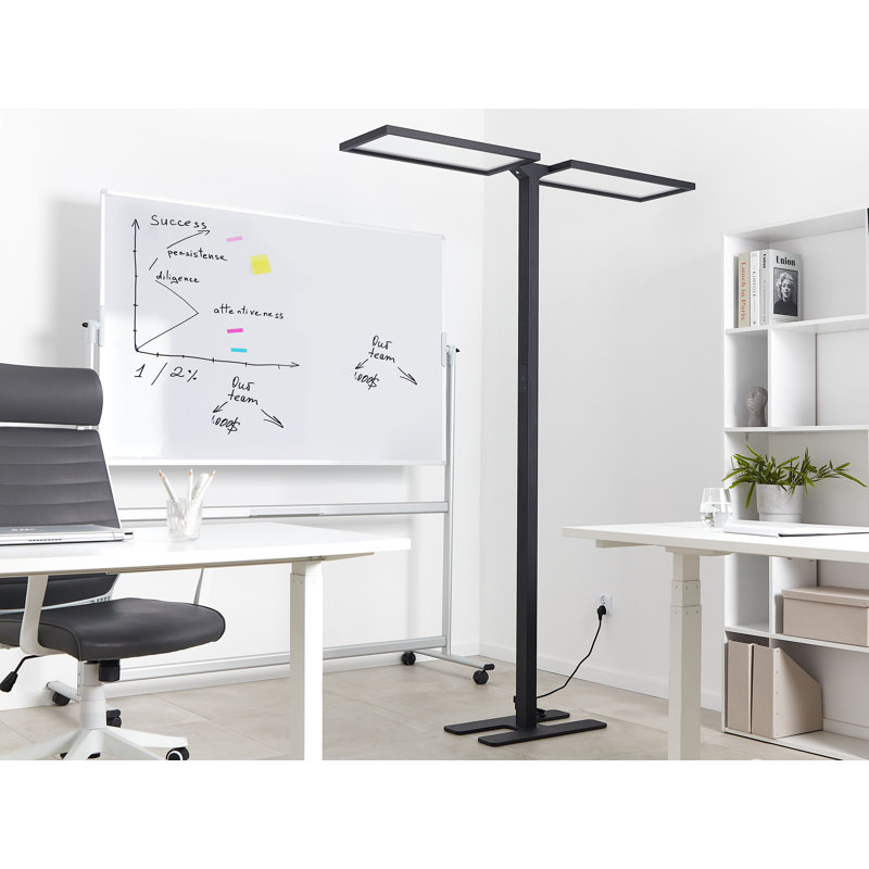 Mauline 197cm LED Task Floor Lamp, Black