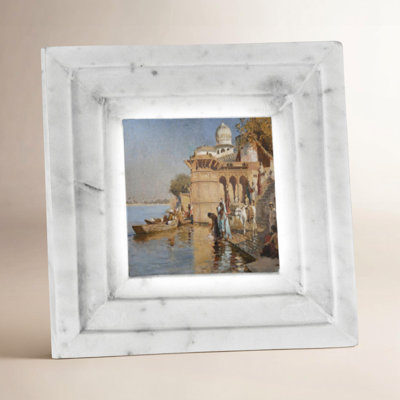 Barrona White Marble Marble Picture Frame