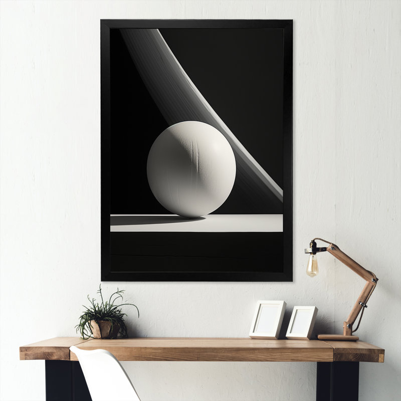 Bowling ivory impact sur toile, Cadre simple noir, H 20 po x l 12 po x P 1 po