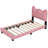 Ceasar Vegan Leather Platform Bed-7419390-7419391