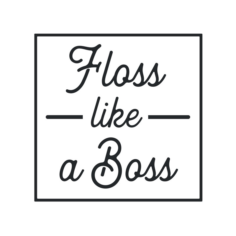 Floss Box - Wrapped Canvas Print, 91cm H x 91cm W x 3.8cm D