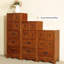 Commodes et commodes rectangulaires en bois massif brun