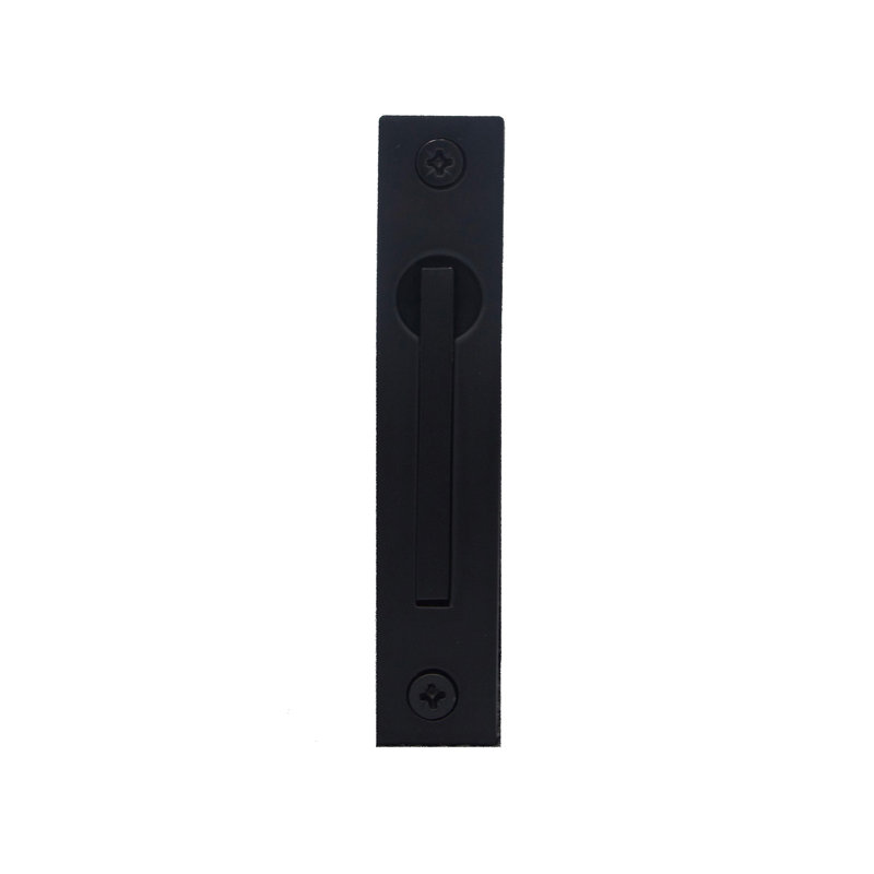 Pocket Door Hardware - Edge Pull, Satin Black