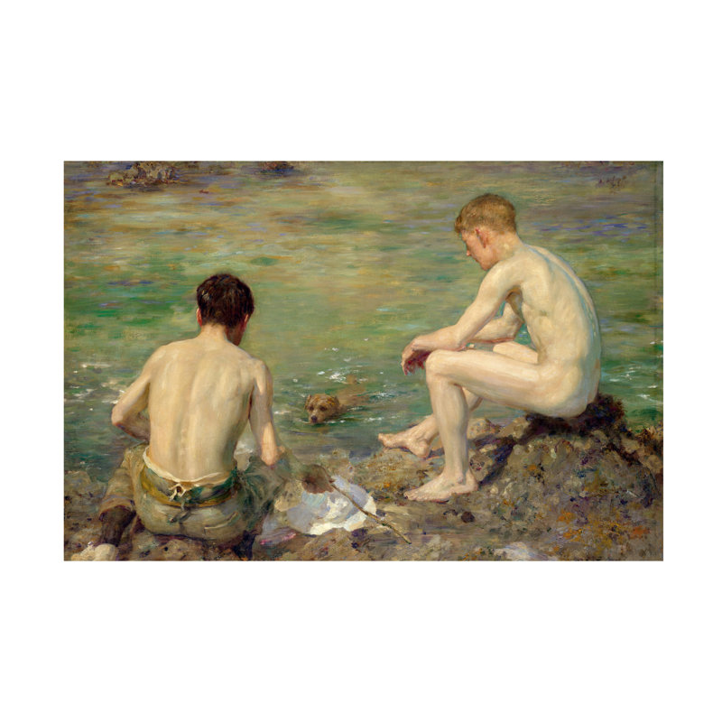 «Henry Scott Tuke Three Companions», art sur toile, H 12 po x l 19 po