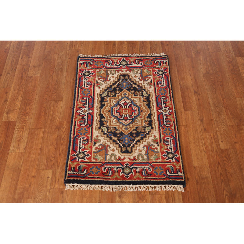 Tapis traditionnel indien foncé foncé 2x3