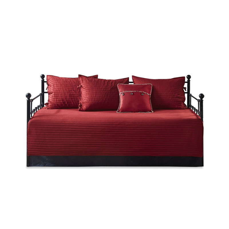 Rustic 6-piece Reversible Bedding Sets, Microfiber Material, Plaid Lodge Style For Guest Room