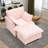 This single-seat corduroy sofa comes with an ottoman and throw pillows. It's perfect for sitting or lying down comfortably in the living room, on the balcony, or in the study-836046554