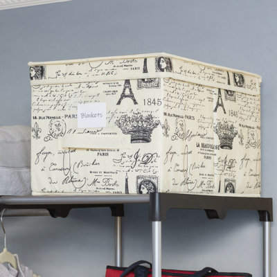 Home Basics Fabric Decorative Bin