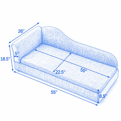 Canapé surdimensionné pour animaux de compagnie pour chiens de taille moyenne / grande, tissu en lin respirant de qualité supérieure, pieds en plastique