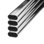  Tringles de placard ovales en acier lourd - 1-1 / 8 po (30 mm) x 9/16 po (15 mm), finition chromée de qualité supérieure, ensemble de 4, 8 pi de long, durable et élégant