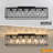 6 - Light 38.7" Crystal Rectangle Flush Mount-1929062665