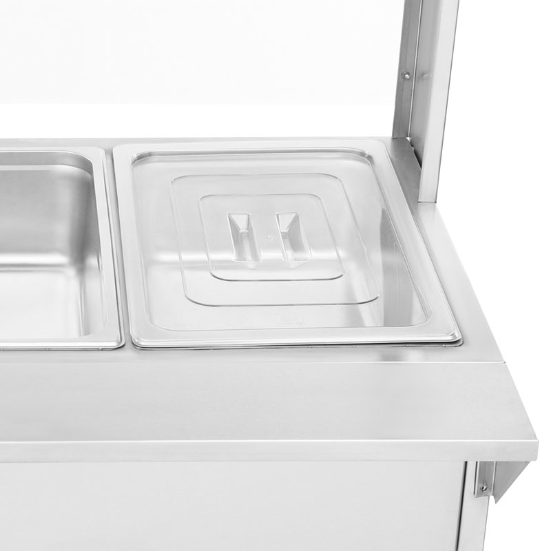 Table électrique à vapeur avec 3 casseroles 110V pour restaurant