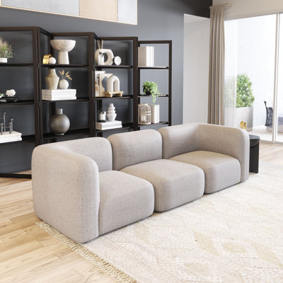 Fauteuil d'angle gris