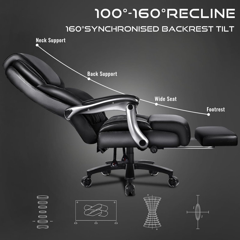 Fauteuil de bureau Carter, Noir