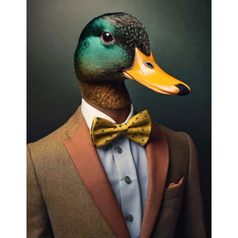 «Duck» sur toile, H 24 po x l 20 po