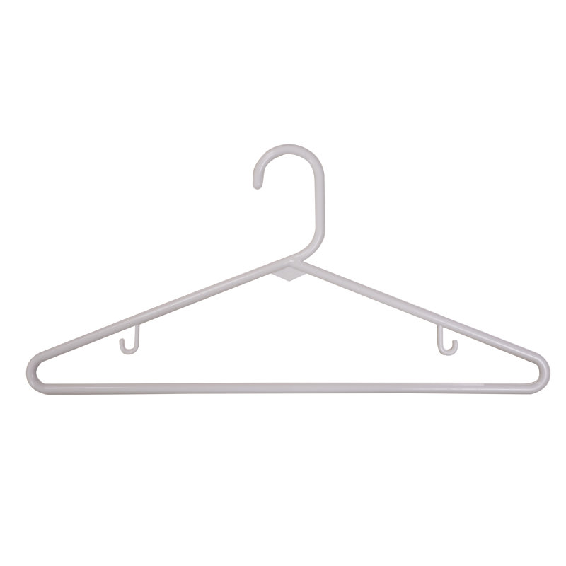 Cintre tubulaire en plastique pour costume / manteau Fricks, blanc