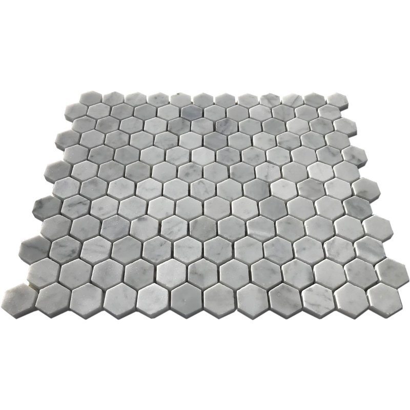 1" x 1" Marble Honeycomb Mosaic Wall & Floor Tile