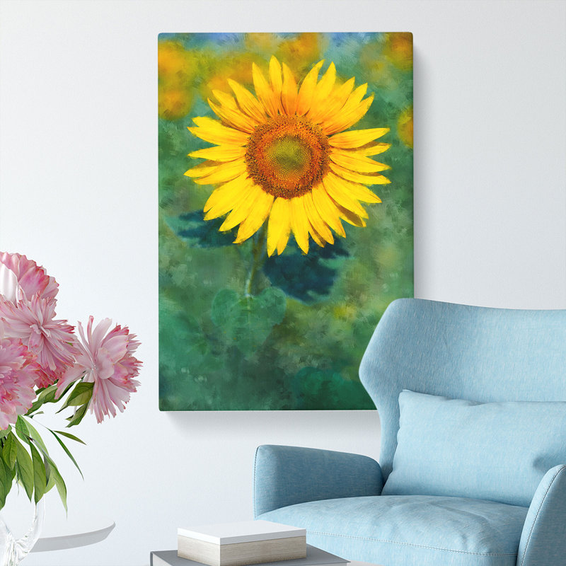 The Sunflower - Wrapped Canvas, 50cm H x 35cm W x 3cm D