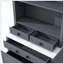Garde-manger moderne haut, grande huche de cuisine autoportante, armoire de présentation avec 5 tiroirs de rangement et tablette réglable-80845554