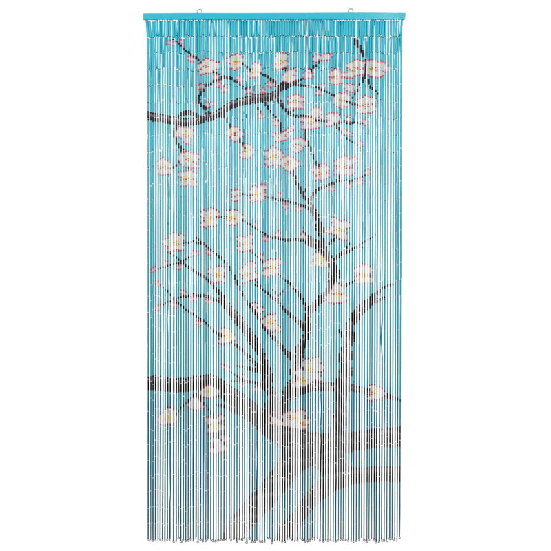 vidaXL Insect Door Curtain Multicolor 78.74 x 39.37 in Bamboo, Sakura, 39.37 x 78.74 in