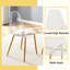 Ensembles de table de salle à manger en marbre blanc moderne avec pieds dorés pour la maison