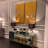 63 " W Glass Top Console Table