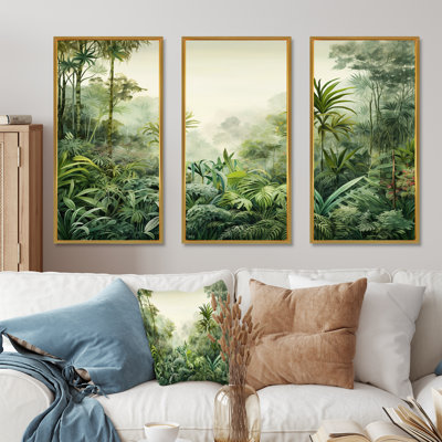 «Tropical Wilderness Escape II - Jungle», ensemble d'art mural
