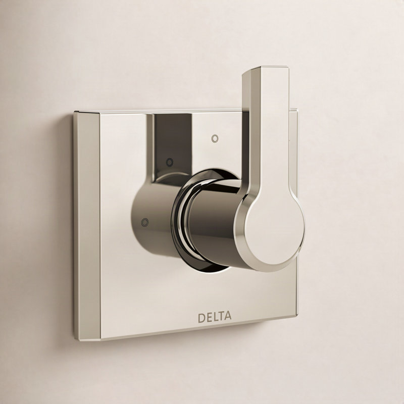 Pivotal Shower Wall Trim, Lumicoat Polished Nickel