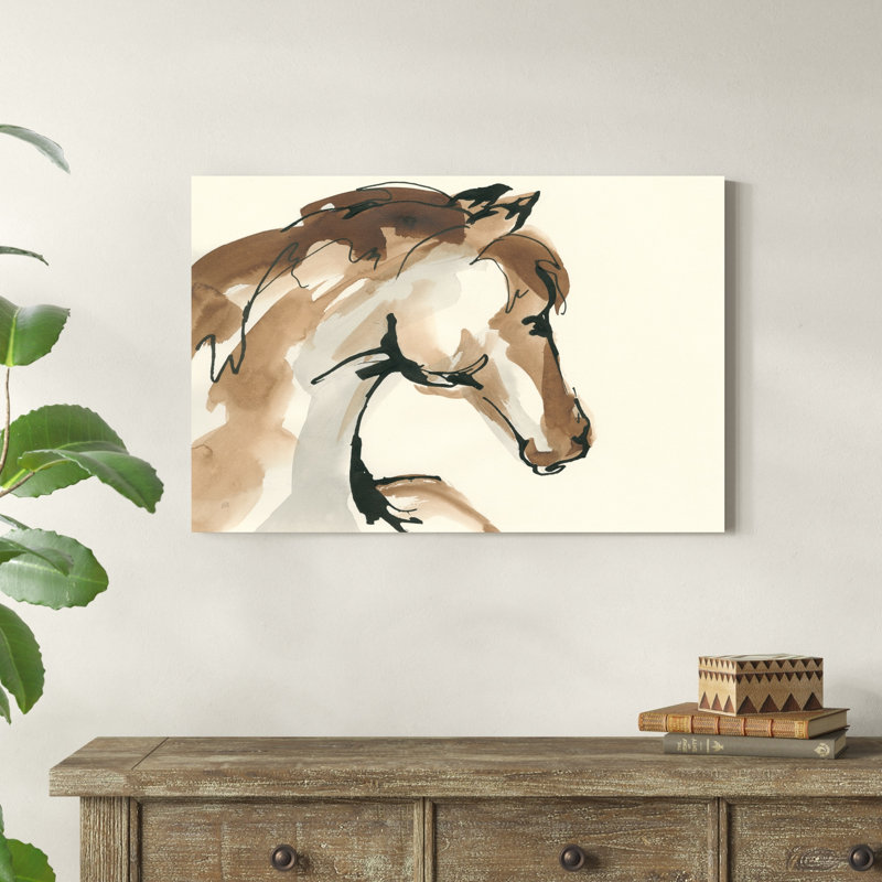 Tête de cheval I, H 24 po x l 36 po