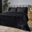 Lattice Cut Velvet Duvet Cover Set with Pillowcases-116490907-138629597